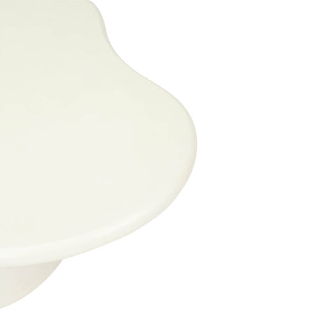 Lorenzo Micro Cement Organic Coffee Table – 1.2m (Clover) – Ivory