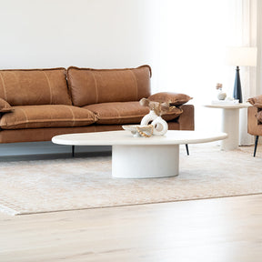 Lorenzo Micro Cement Organic Coffee Table – 1.6m – Latte