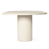 Lorenzo Micro Cement  Oval Dining Table – Ivory – 2.4m