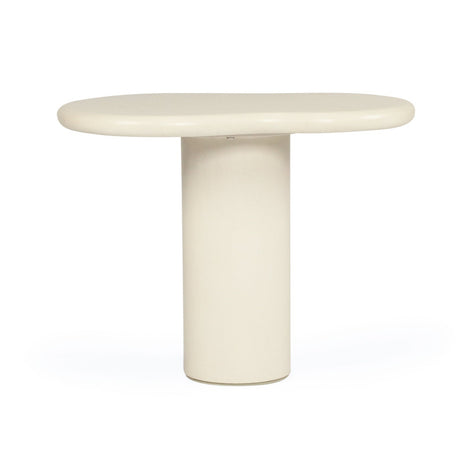 Lorenzo micro cement Organic Side Table – 0.65m – Latte