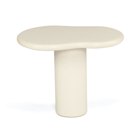 Lorenzo micro cement Organic Side Table – 0.65m – Latte