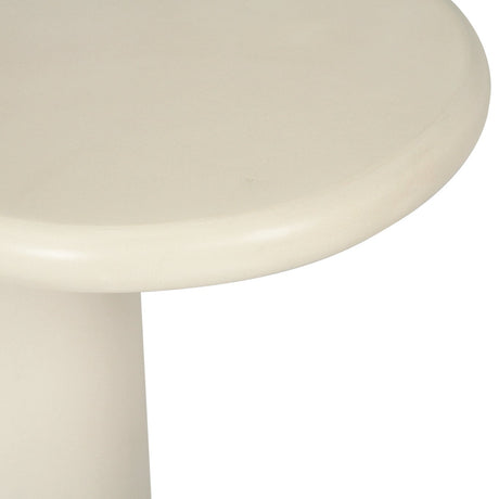 Lorenzo micro cement Organic Side Table – 0.65m – Latte