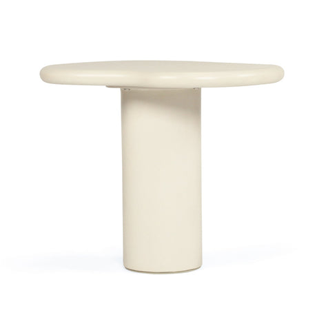 Lorenzo micro cement Organic Side Table – 0.65m – Latte