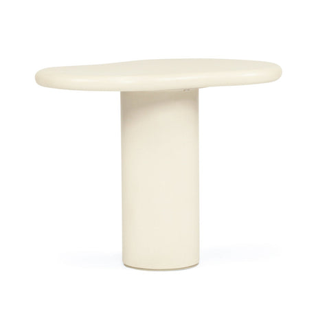 Lorenzo micro cement Organic Side Table – 0.65m – Latte