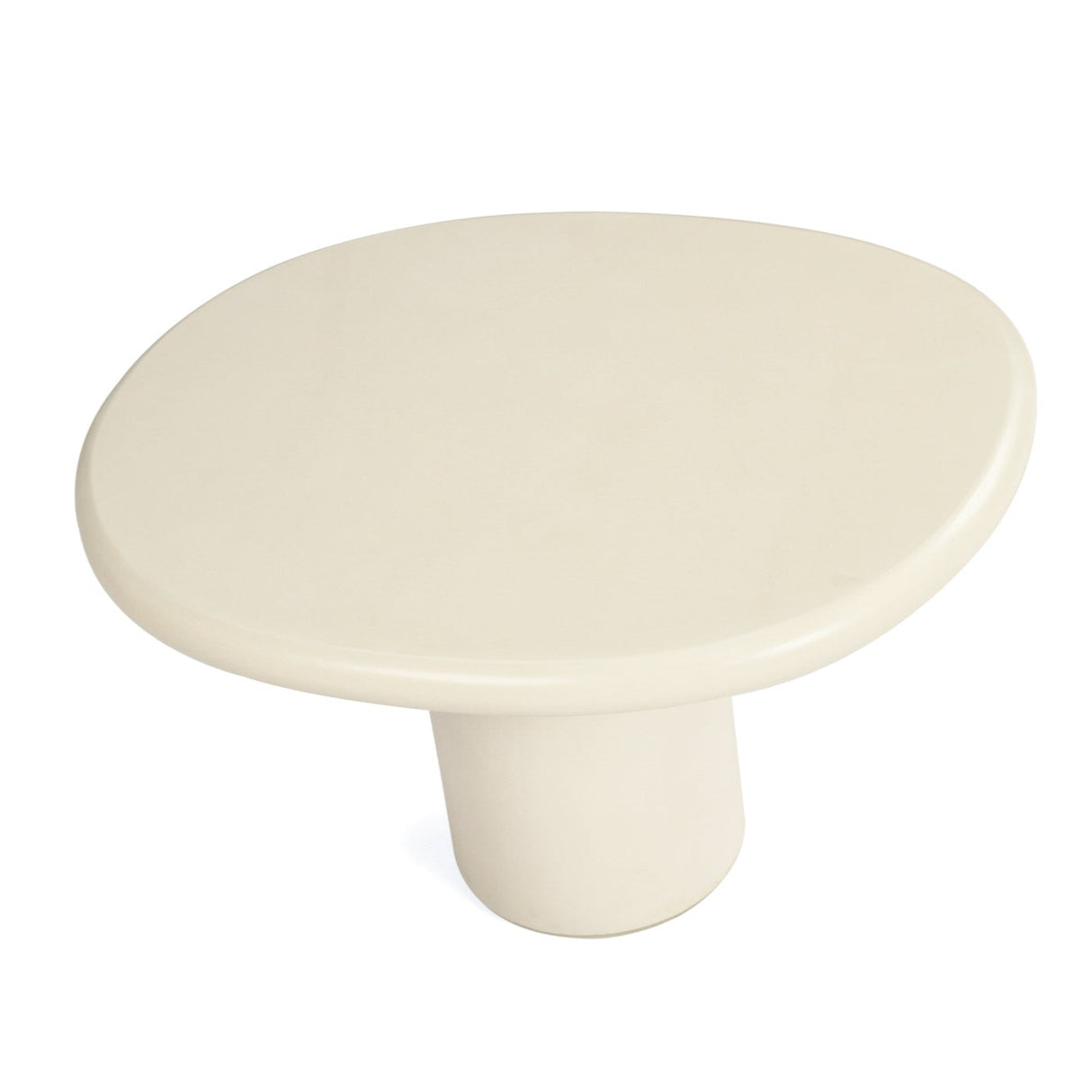 Lorenzo micro cement Organic Side Table – 0.6m (Low) – Latte
