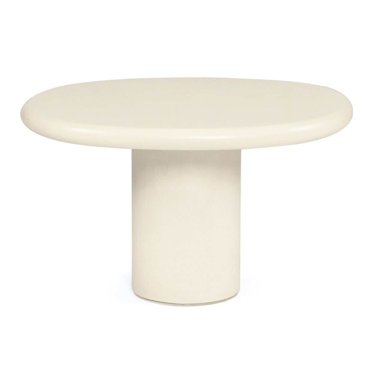 Lorenzo micro cement Organic Side Table – 0.6m (Low) – Latte