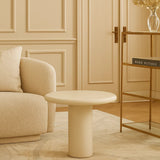Lorenzo micro cement Organic Side Table – 0.6m (Low) – Latte