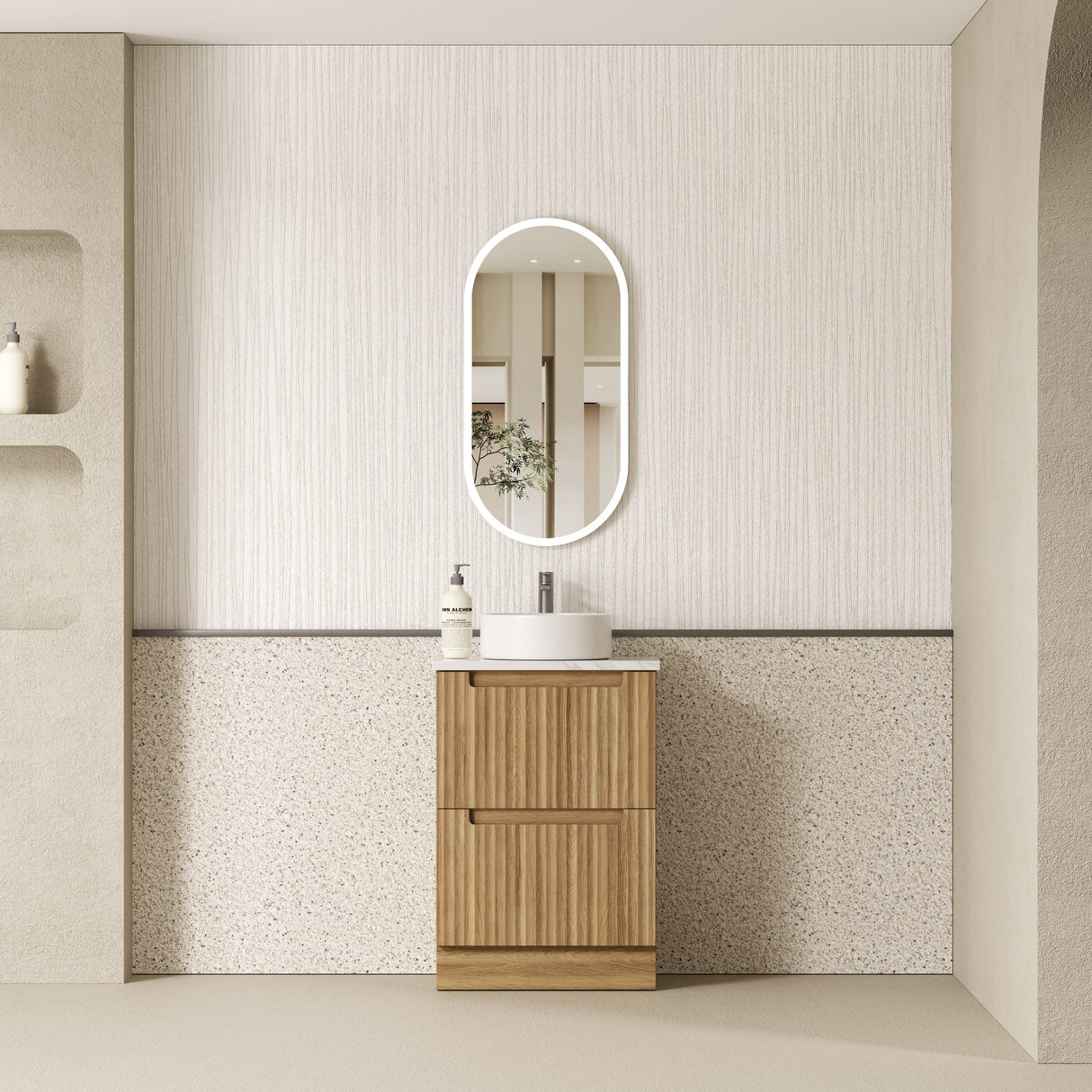 Lovina Floor Standing Vanity Harvest Oak (All Sizes)