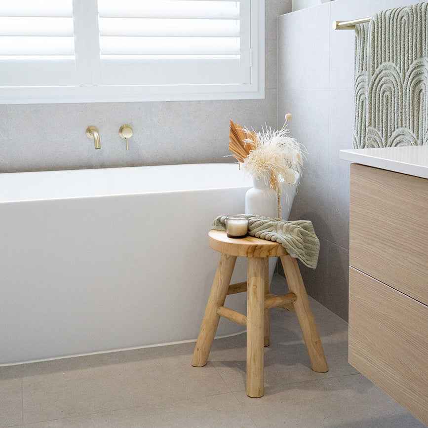 Lucerne Suar Wood Stool