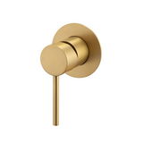 LUCID PIN Wall Mixer 80mm - Brushed Brass