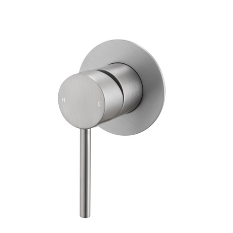 LUCID PIN Wall Mixer 80mm - Brushed Nickel