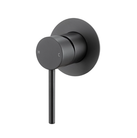 LUCID PIN Wall Mixer 80mm - Brushed Gun Metal