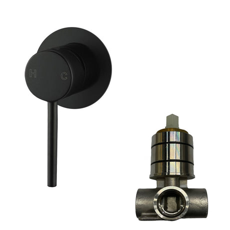 LUCID PIN Wall Mixer 80mm - Matte Black