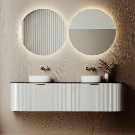 Lukka AGENA Wall Hung Vanity Matte White (All Sizes)
