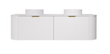 Lukka AGENA Wall Hung Vanity Matte White (All Sizes)