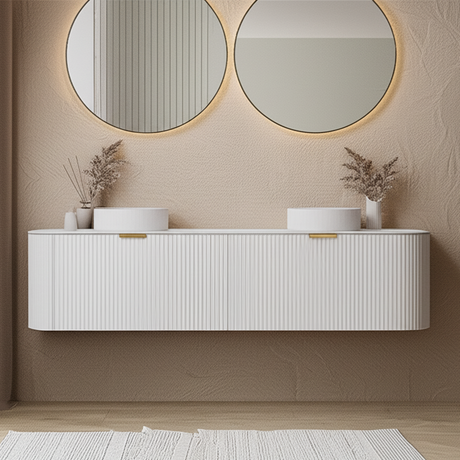 Lukka AGENA Wall Hung Vanity Matte White (All Sizes)