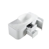 Lukka Devito Modern PVC Wall Hung Vanity - Matte White 