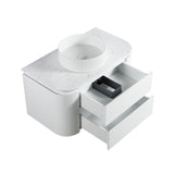 Lukka Devito Modern PVC Wall Hung Vanity - Matte White 