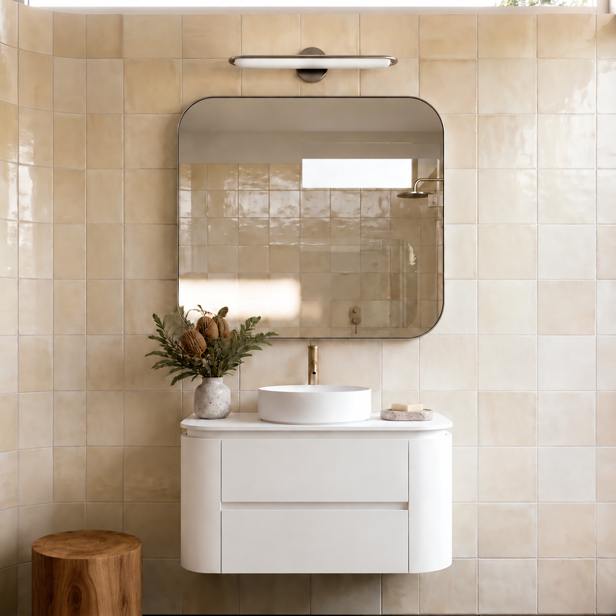 Lukka Devito Modern PVC Wall Hung Vanity - Matte White 