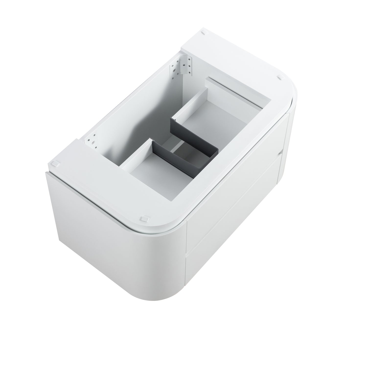 Lukka Devito Modern PVC Wall Hung Vanity - Matte White 