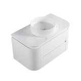 Lukka Devito Modern PVC Wall Hung Vanity - Matte White 