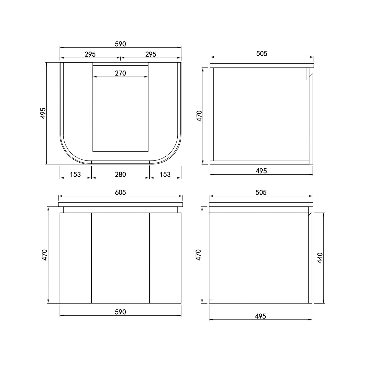 Lukka Devito Modern PVC Wall Hung Vanity