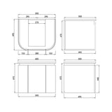 Lukka Devito Modern PVC Wall Hung Vanity