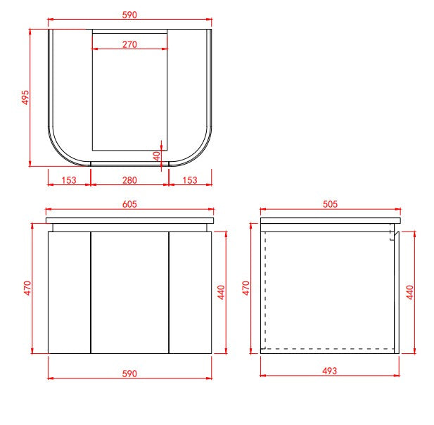 Lukka Devito Modern PVC Wall Hung Vanity