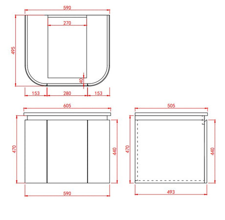 Lukka Devito Modern PVC Wall Hung Vanity