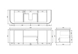 Lukka Devito Modern PVC Wall Hung Vanity