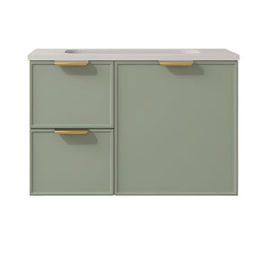 Lukka Madura Federation Wall Hung PVC Cabinet 750mm (Olive Green)