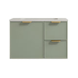 Lukka Madura Federation Wall Hung PVC Cabinet 750mm (Olive Green)
