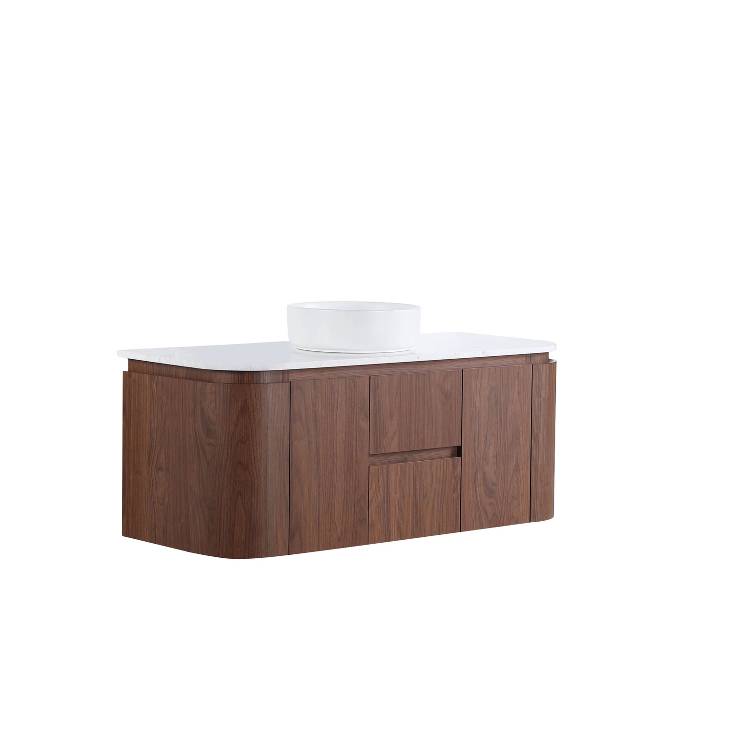 Lukka Ravello Plywood Wall Hung Vanity - Mocha Oak 