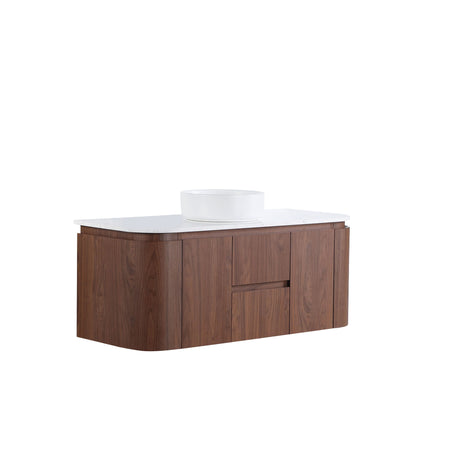 Lukka Ravello Plywood Wall Hung Vanity - Mocha Oak 