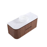 Lukka Ravello Plywood Wall Hung Vanity - Mocha Oak 