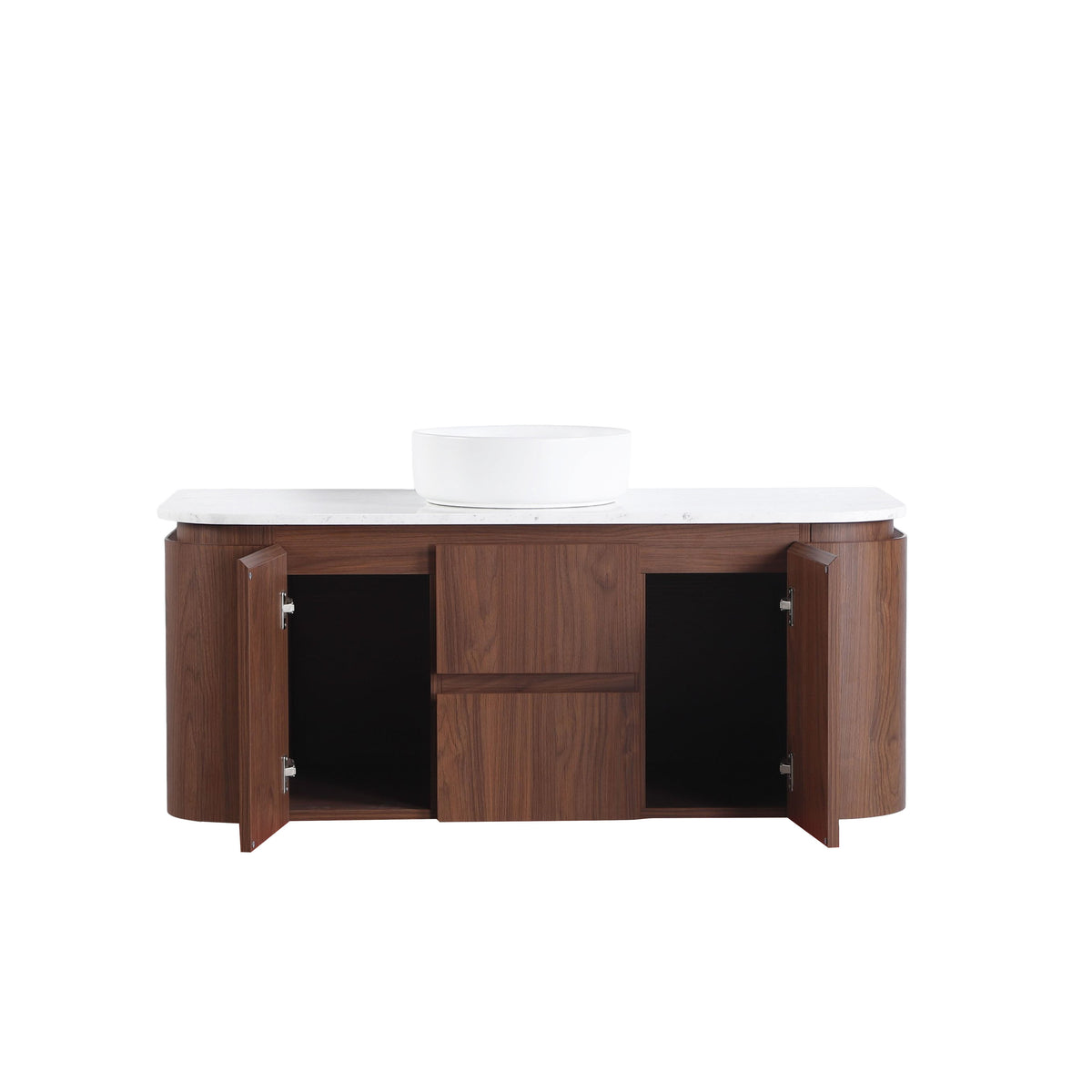 Lukka Ravello Plywood Wall Hung Vanity - Mocha Oak 