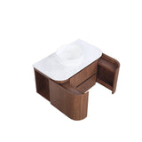 Lukka Ravello Plywood Wall Hung Vanity - Mocha Oak 