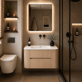 Lukka Ravello Plywood Wall Hung Vanity - Sandy Oak 