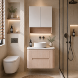Lukka Ravello Plywood Wall Hung Vanity - Sandy Oak 