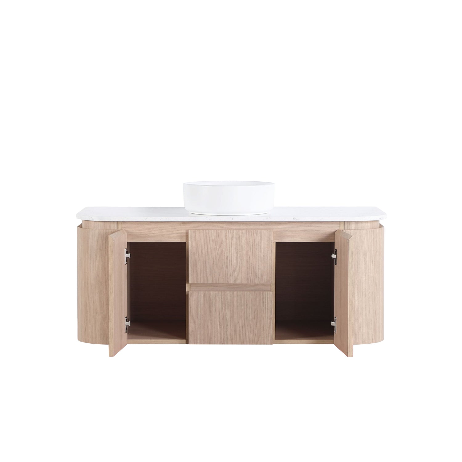 Lukka Ravello Plywood Wall Hung Vanity - Sandy Oak 