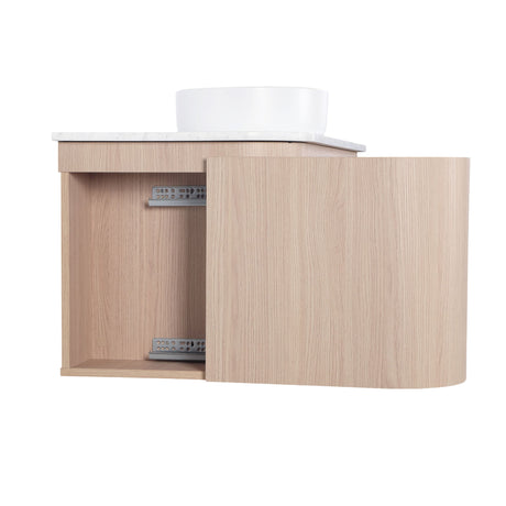 Lukka Ravello Plywood Wall Hung Vanity - Sandy Oak 