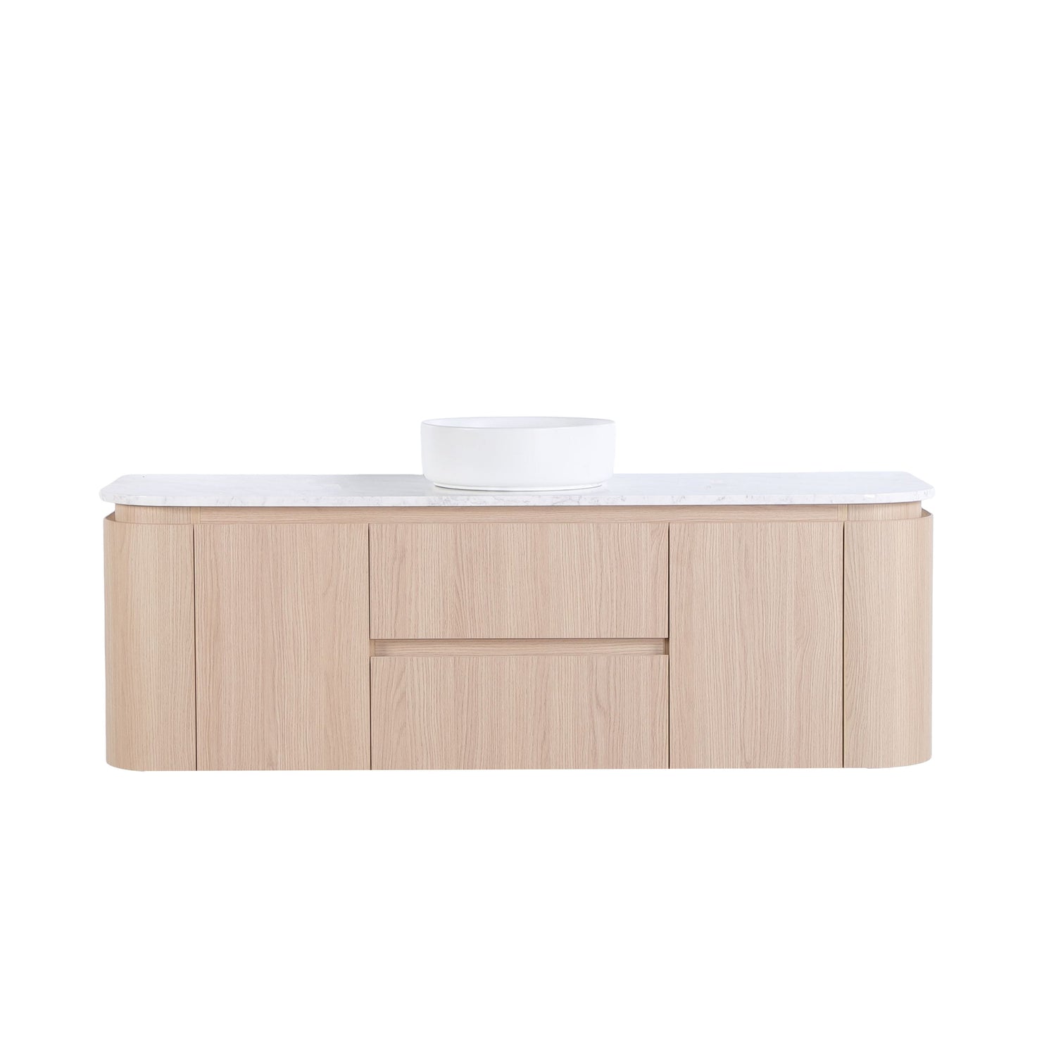 Lukka Ravello Plywood Wall Hung Vanity - Sandy Oak 