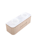 Lukka Ravello Plywood Wall Hung Vanity - Sandy Oak 