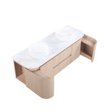 Lukka Ravello Plywood Wall Hung Vanity - Sandy Oak 