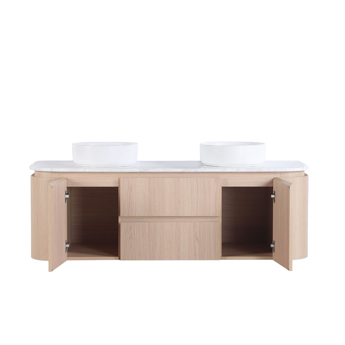 Lukka Ravello Plywood Wall Hung Vanity - Sandy Oak 