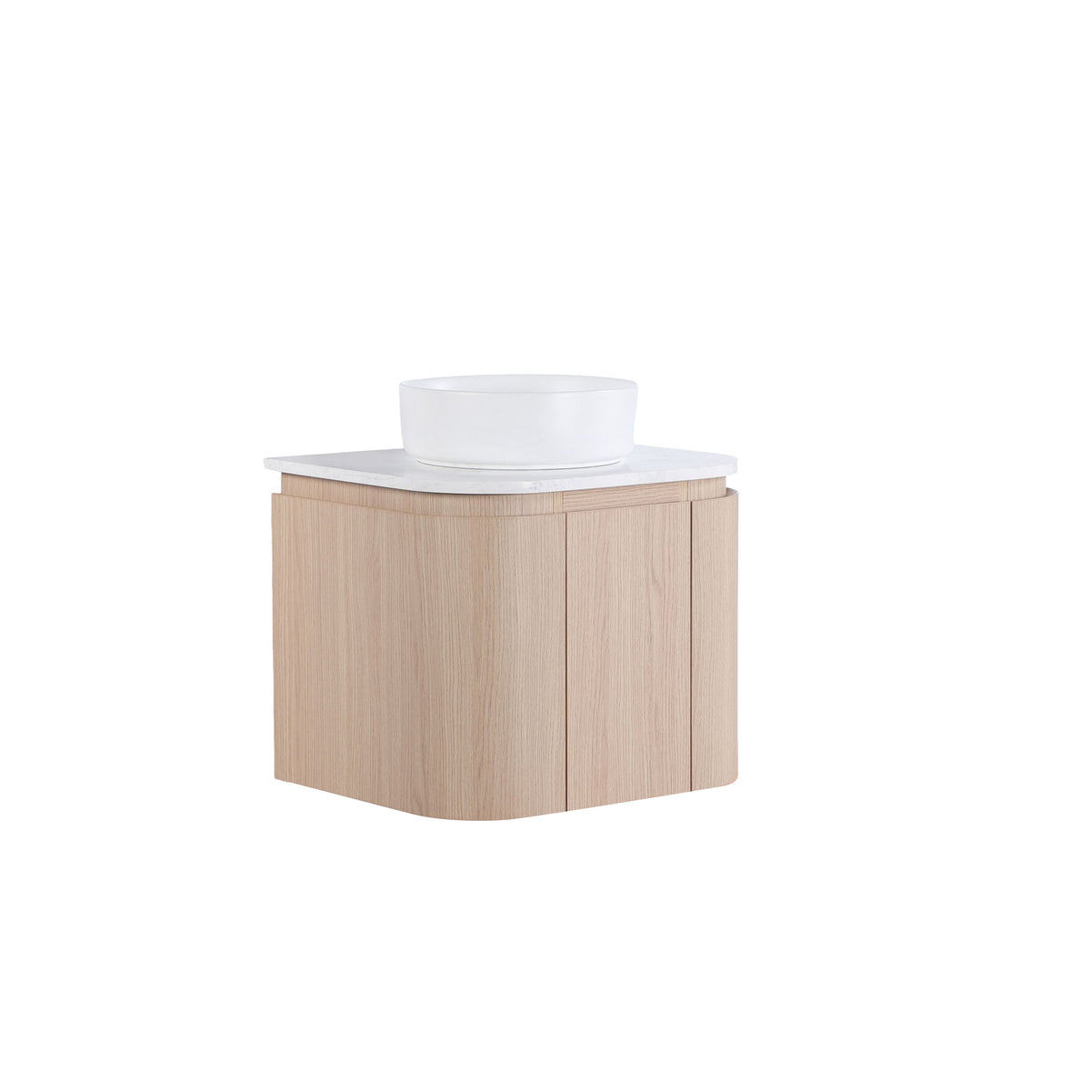 Lukka Ravello Plywood Wall Hung Vanity - Sandy Oak 