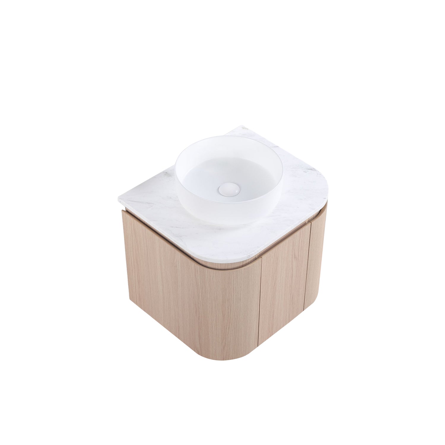Lukka Ravello Plywood Wall Hung Vanity - Sandy Oak 