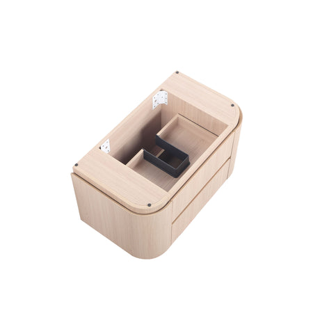 Lukka Ravello Plywood Wall Hung Vanity - Sandy Oak 