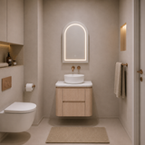 Lukka Ravello Plywood Wall Hung Vanity - Sandy Oak 