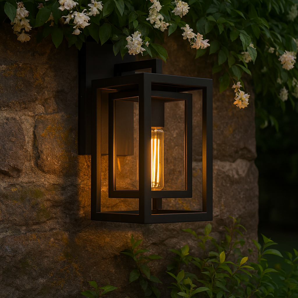 Luton Exterior Wall Light Black IP43